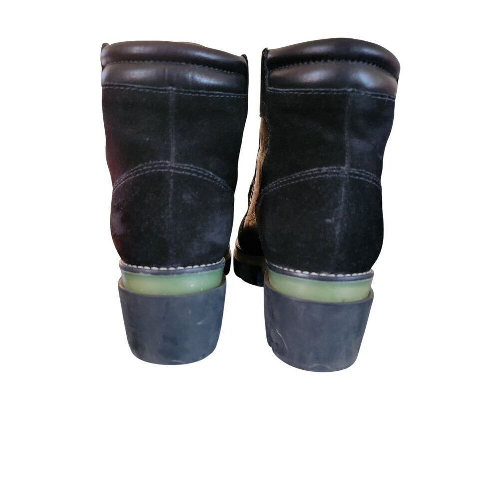 Bernardo Sawyer Black Leather midnight Boots Womens 9.5M - Picture 4 of 8